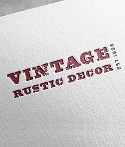 Vintage Rustic Decor Logo
